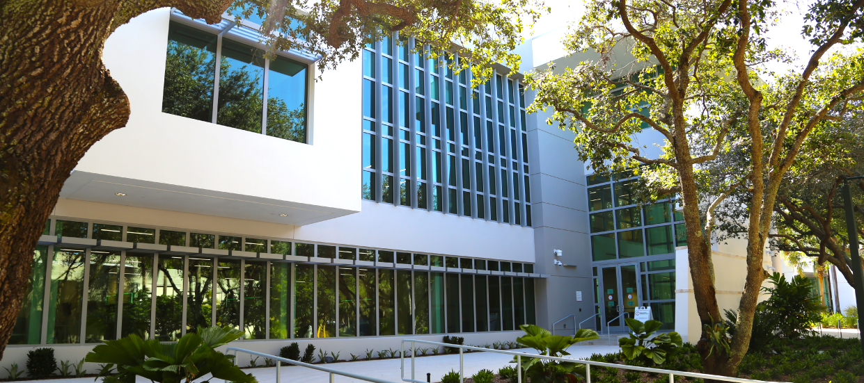 Exterior of the Student services Building, where the Cmner Center is located on the second floor